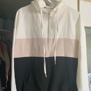 BNWT!! Zara half zip color block sweater